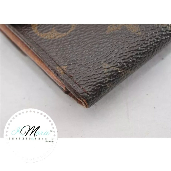 Authentic Louis Vuitton Monogram Porte Monnaie Billet Carte Credit - Picture 7 of 13